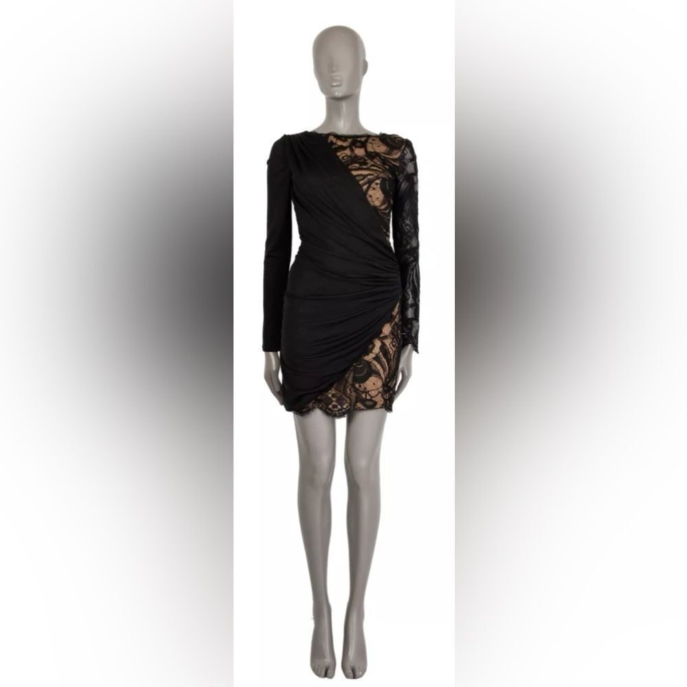 Emilio Pucci Black Lace Dress, US10 - Picture 2 of 14